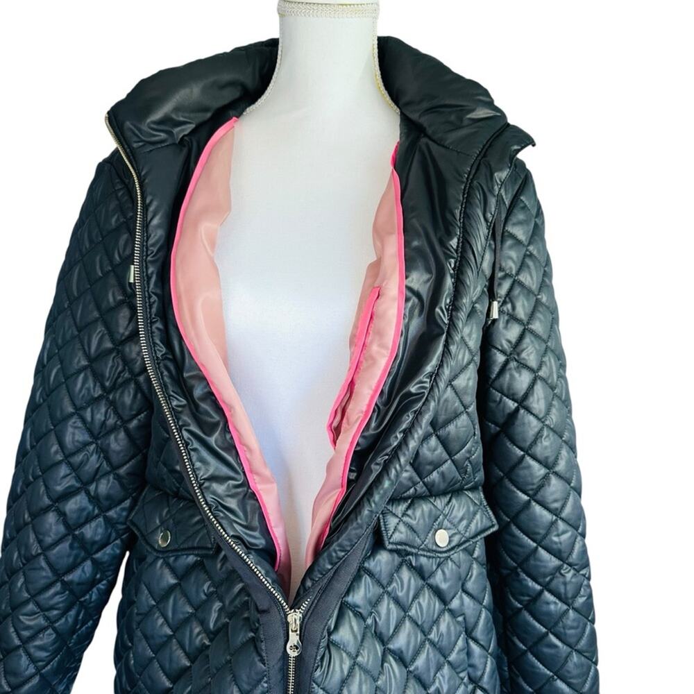 Kate Spade - Hooded Quilted Jacket, size XL, Black - Picture 4 of 12